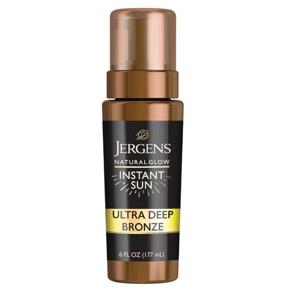 JERGENS Natural Glow Instant Sun ULTRA DEEP BRONZE Sunless Tanning Mousse 6oz - Picture 1 of 8